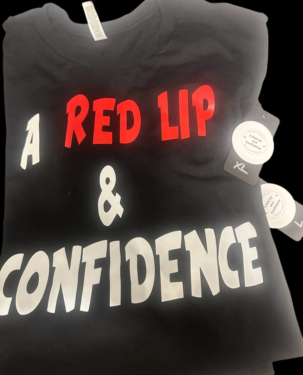 A Red Lip and Confidence Tee